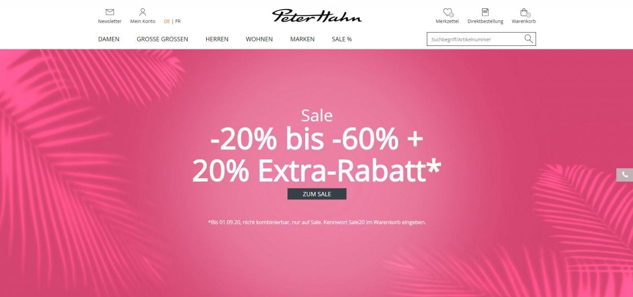 Gedeeltelijk Slijm leider Peterhahn.ch - Online-Shop für Mode & Wohnen | Erfahrungen